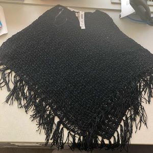 Chico’s Back Knit Poncho NWT